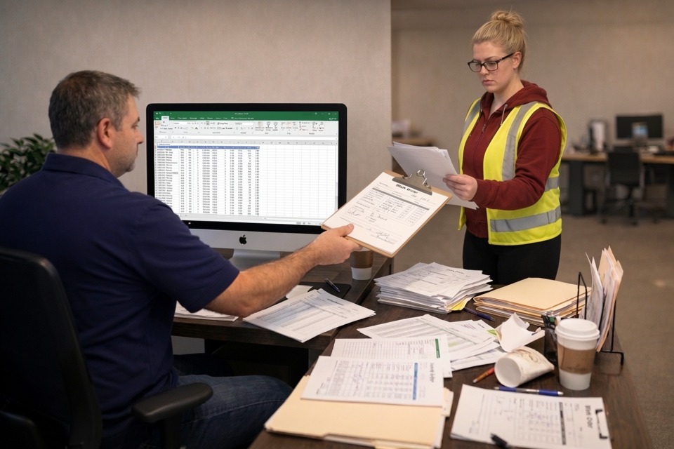 Before: manual operations and disconnected workflows